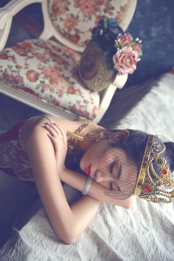 复古系唯美女生图片